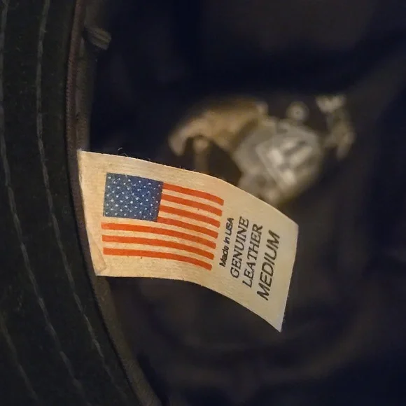 Vintage Henshel Black Leather Fedora  Hat - Picture 5 of 12